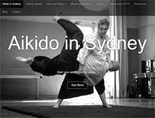 Tablet Screenshot of aikidoinsydney.com
